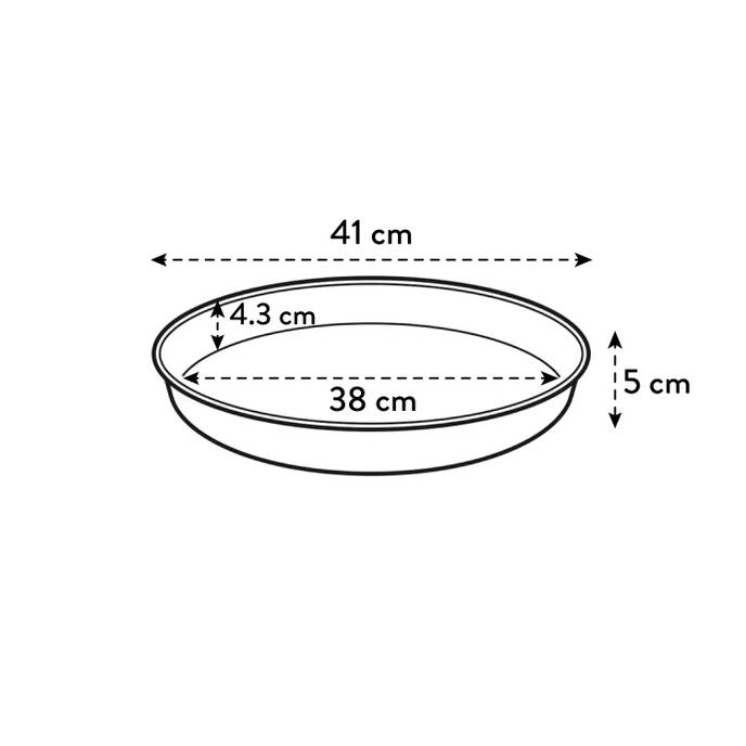 loft urban schotel rond 41cm wit
